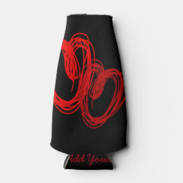 Porta-lata Corações Escritos do namorados BLK - Personalizar