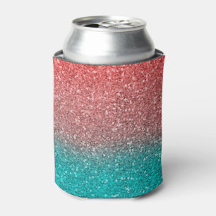 Porta-lata Coral Melão Laranja Verde Água Brilhante Glitter