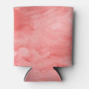 Porta-lata Coral vivo, textura de tinta a óleo.