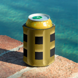 Porta-lata Cordão Dourado Com Fios Quadrados Padrão Dourado N