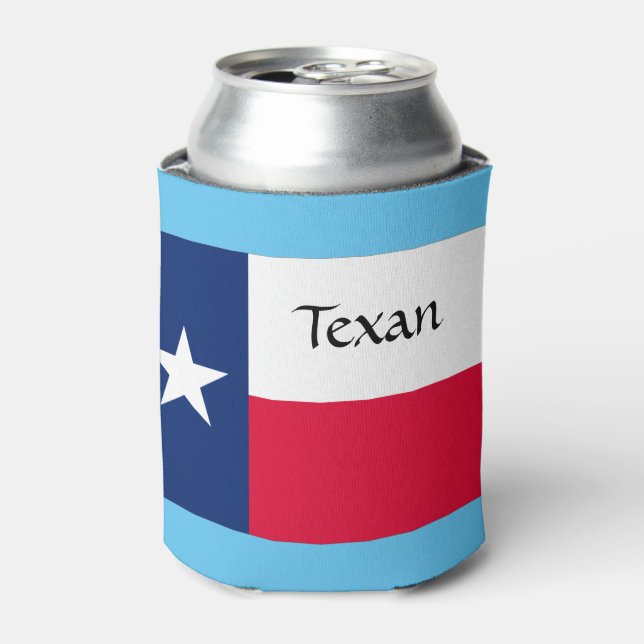 Porta-lata Cores do Texas e Bluebonnets conseguem resfriar (Can Front)