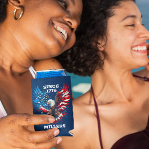 Porta-lata Cores Patriotas Personalizadas América Bold Eagle