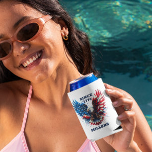 Porta-lata Cores Patriotas Personalizadas América Bold Eagle