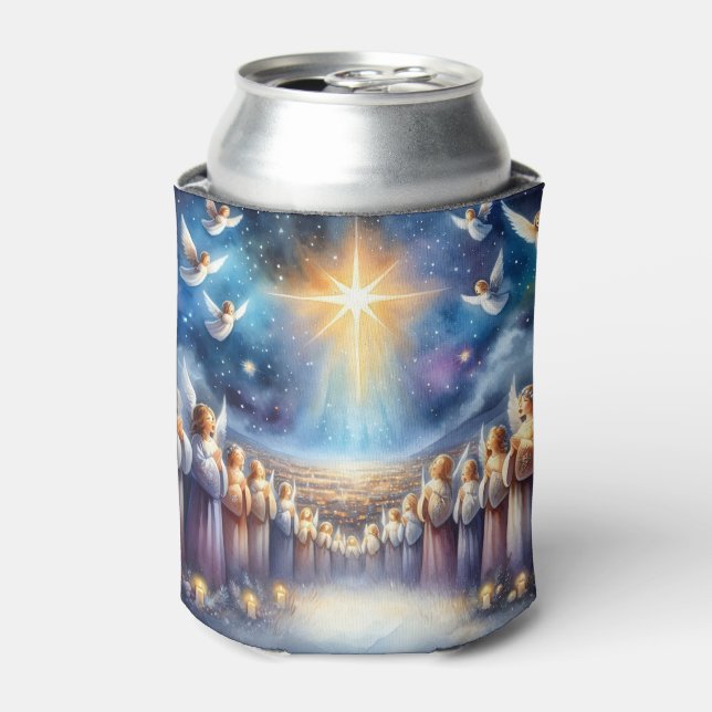 Porta-lata Coro Celestial sob a Estrela de Belém (Can Front)