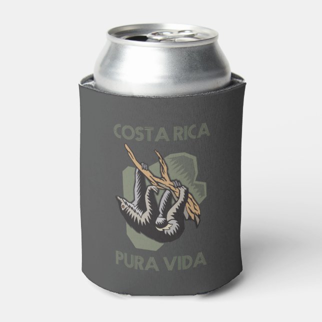 Porta-lata Costa Rica Sloth Souvenir (Can Front)