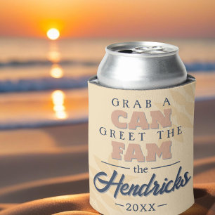 Porta-lata Cota da Reunião da Família Pastel projetada para o