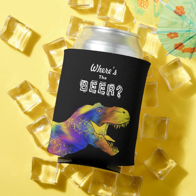 Porta-lata Cotação T-Rex Engraçado Beer (Verão in situ)