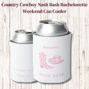Porta-lata Country Cowboy Nash Bash Bachelorette Fim de Seman