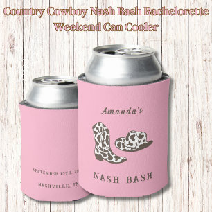 Porta-lata Country Cowboy Nash Bash Bachelorette Fim de Seman
