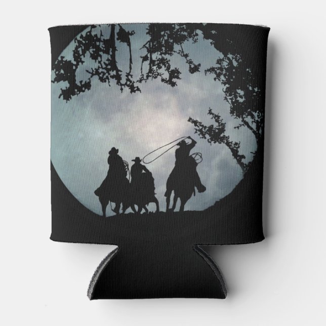 Porta-lata Country Western Cowboys e Full Moon Roping (Frente)
