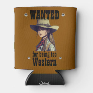 Porta-lata Cowgirl Queria Ser Uma Cerveja Ocidental