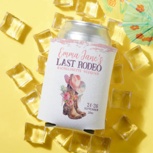 Porta-lata Cowgirl Último Rodeio Pink Despedida de Solteira