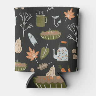 Porta-lata Cozy Fall Elements: Padrão Quente.