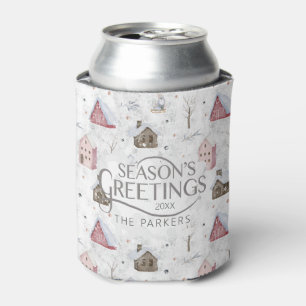 Porta-lata Cozy Home Christmas Pink ID985