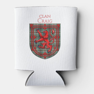 Porta-lata Craig Tartan Scottish Xadrez Lion Rampant