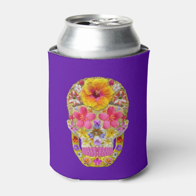 Porta-lata Crânio da Flor 4 - Tropical (Can Front)