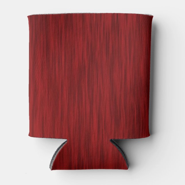 Porta-lata Crâson Red Wood Grain Look (Frente)