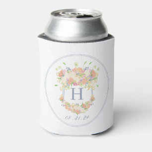 Porta-lata Crest. Fabrito de Watercolor Floral