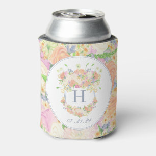 Porta-lata Crest. Fabrito de Watercolor Floral