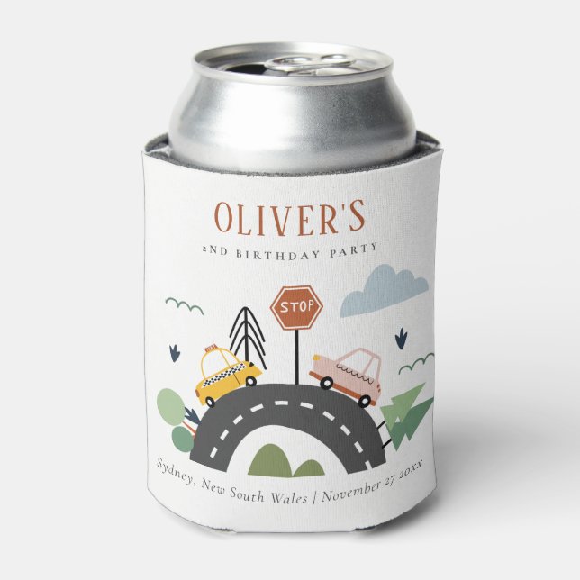 Porta-lata Crianças Cutas Caminhões De Automóveis Urbanos Qua (Can Front)