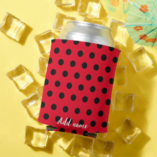 Porta-lata Crianças Festas de Bolinhas Vermelho e Bonito