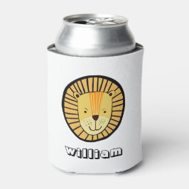 Porta-lata Crianças Personalizadas Lion Selgle Nome Animal