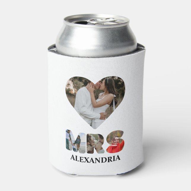 Porta-lata Crie o seu próprio casal Sr. e Sra. Fotografia Mat (Can Front)