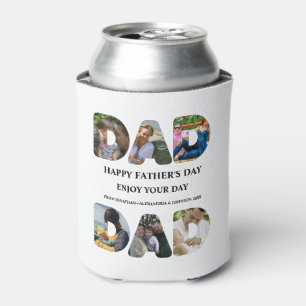 Porta-lata Crie sua própria colagem de fotos do dia de os pai