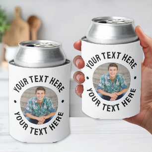 Porta-lata Crie Sua Própria Foto e Texto