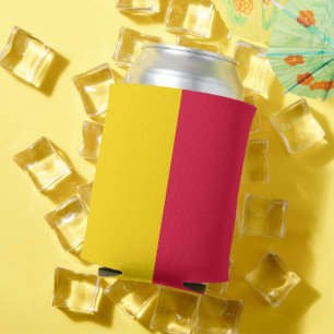 Porta-lata Crimson & Yellow Protetor de Lata Personalizado