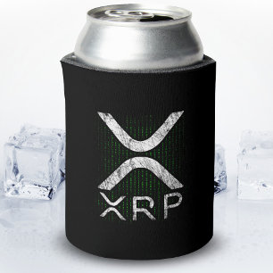 Porta-lata Criptocurrency Binary Code XRP Hodlers Crypto Memo