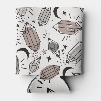 Porta-lata Cristais, Lua, Estrelas, Design sobrepostos.