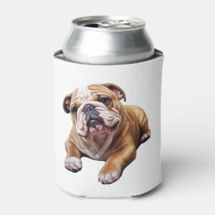 Porta-lata Cub do Bulldog Inglês do fofinho - Docinho Enrugad