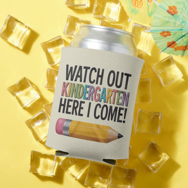 Porta-lata Cuidado Com O Jardim De Infância Aqui Eu Volto Par (Verão in situ)