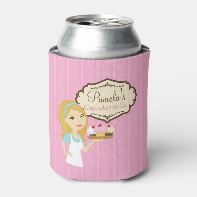 Porta-lata Cupcake Baker Louro D12 Pode Cobrir 1 (Can Front)