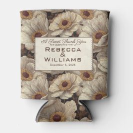 Porta-lata Cute Anemones Accent Winter Wedding