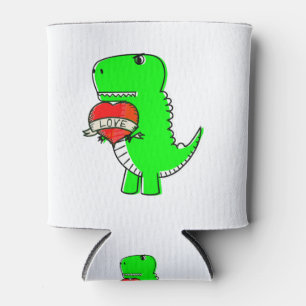 Porta-lata Cute Dia dos Namorados Dinossauro