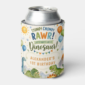 Porta-lata Cute Dinosaur Aniversário Lata Resfriado