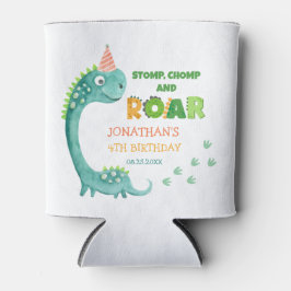 Porta-lata Cute Dinosaur Stomp Chomp Roar Birthday