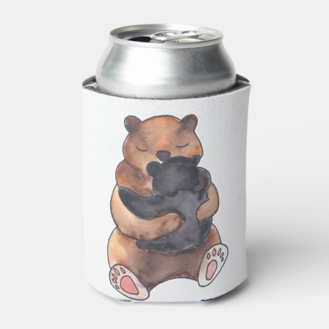 Porta-lata Cute Hugging Bears (Can Front)