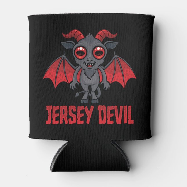 Porta-lata Cute Jersey Devil dos Pine Barrens (Frente)