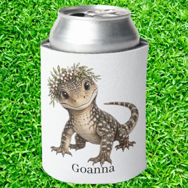 Porta-lata Cute Little Aussie Lagarto ( Aussie Goanna Koozie)