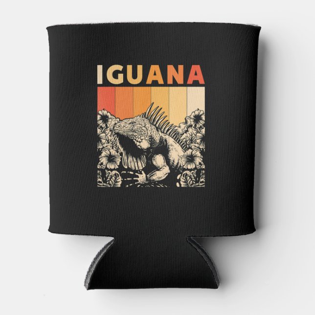 Porta-lata Cute Lizard Iguana Reptil Gift Iguana (Frente)