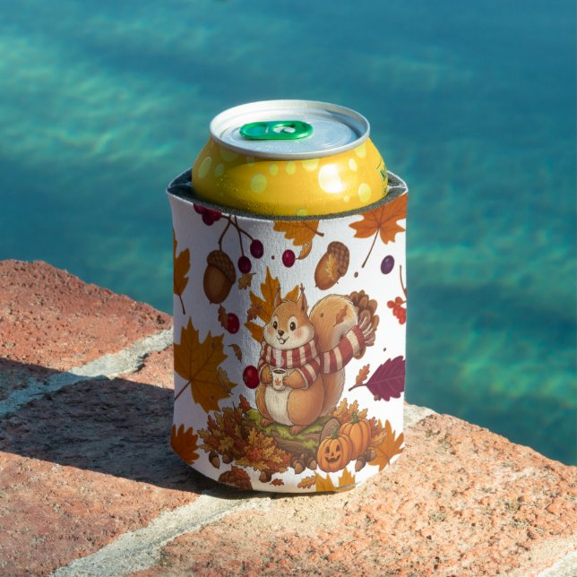 Porta-lata Cute Squirrel For Autumn (Piscina in situ)