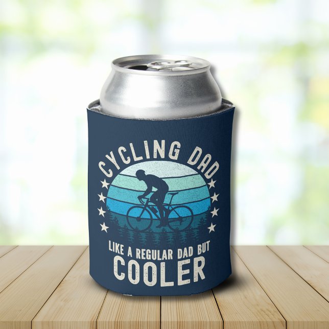 Porta-lata Cycling Dad Like a Regular Dad But Cooler Fun (Criador carregado)