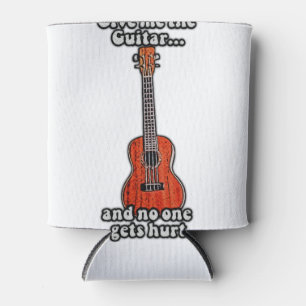 Porta-lata Dá-me a guitarra e ninguém se machuca.