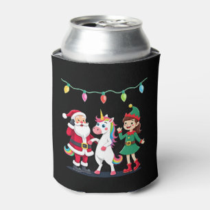 Porta-lata Dabbing Papai Noel Elfo Unicórnio Natal Crianças M
