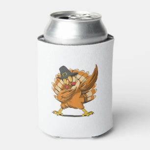 Porta-lata Dabbing Turkey Dia de Ação de Graças Peregrino Eng