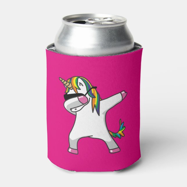 Porta-lata Dabbing Unicorn Can Cooler (Can Front)