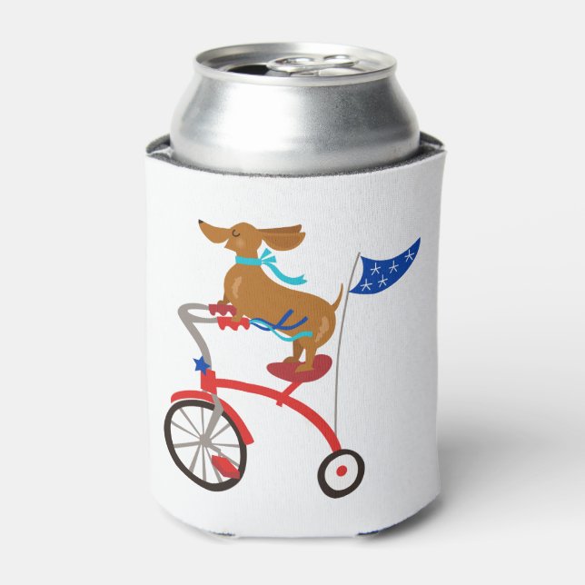 Porta-lata Dachshund em Bike (Can Front)